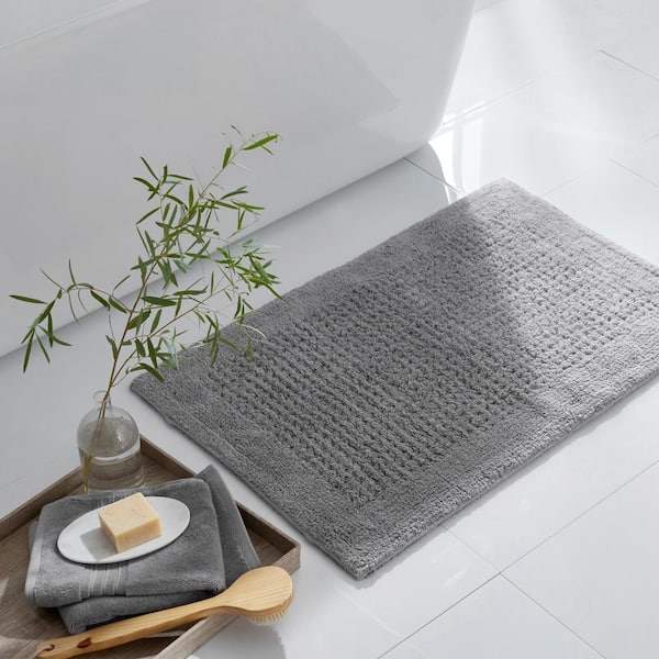 Legends Hotel Mirage 25 in. x 18 in. Slate Gray Bath Mat