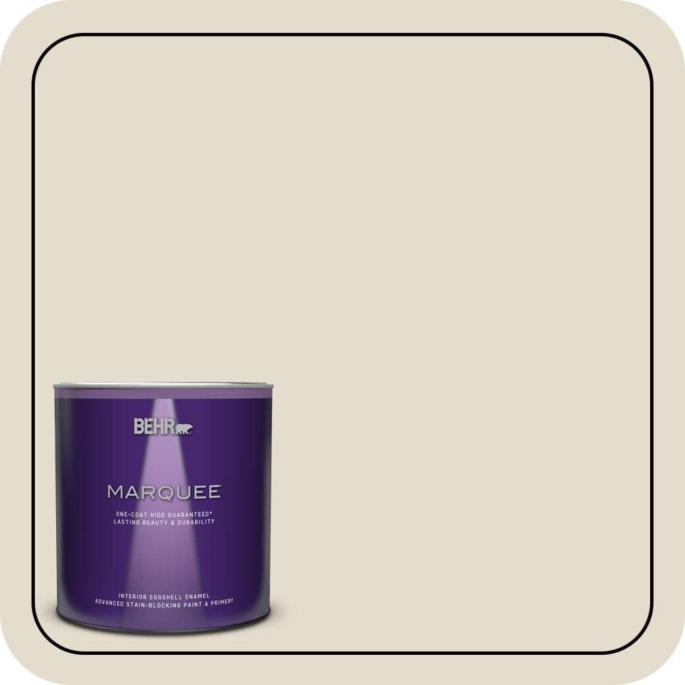 1 qt. #MQ3-40 Varnished Ivory One-Coat Hide Eggshell Enamel Interior Paint & Primer product image for price tracking