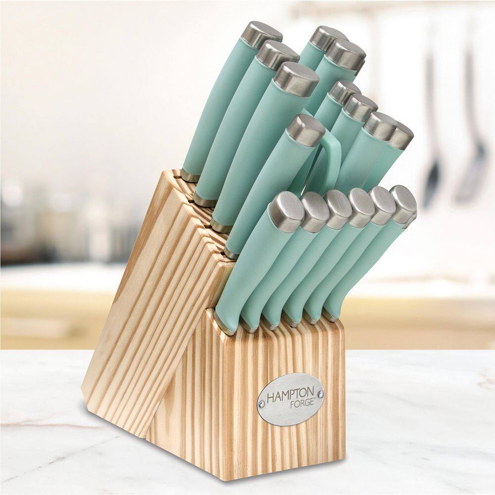 Hampton Forge Hampton Forge Epicure Pistachio - 17 Piece Knife Block Set