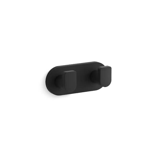 KOHLER Composed J-Hook Robe/Towel Hook in Matte Black