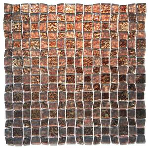 Peel and Stick 12 in. x 12 in. x 5 mm Glass Mosaic Tile