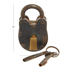 Gray Brass Lock And Key