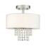 Livex Lighting Carlisle 5 Light Brushed Nickel Semi Flush Mount 51029 ...