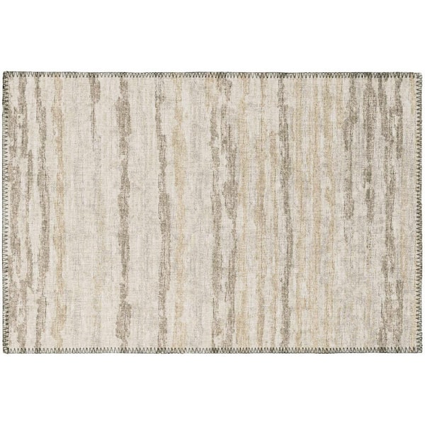 Addison Rugs Evolve Linen 1 ft. 8 in. x 2 ft. 6 in. Stripe Accent Rug