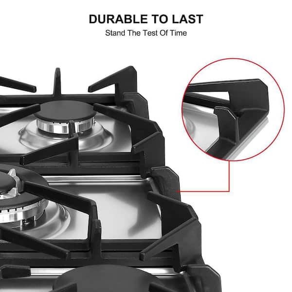 thermomate Built-in GAS Cooktop | 2 Safety Protections, Easy to Install, Easy to Clean, 2 GAS Supply options | 12-Inch - 2 Sabaf Burners