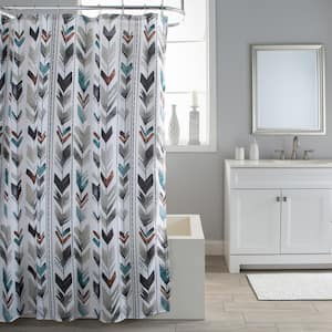 71 x 71 in. Multi Mesa Polyester Shower Curtain