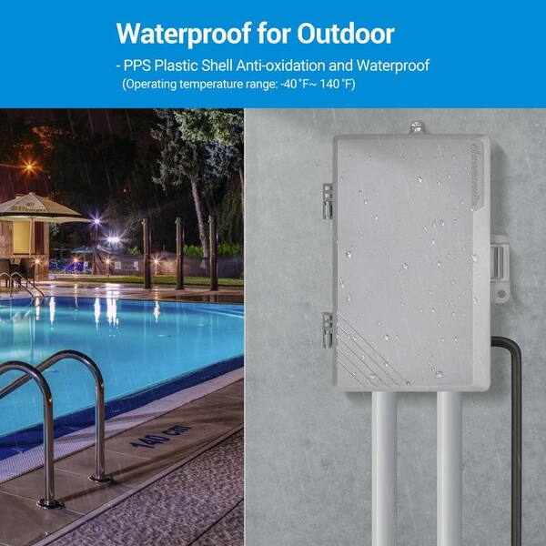 Pool Heater DEWENWILS Pool Pump Timer Box Outdoor, 24-Hour Programmable ...