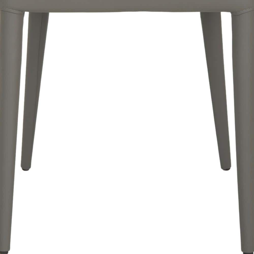 Summerset Gray PU Leather Upholstered Side Chairs with Metal Frame, Set of 2