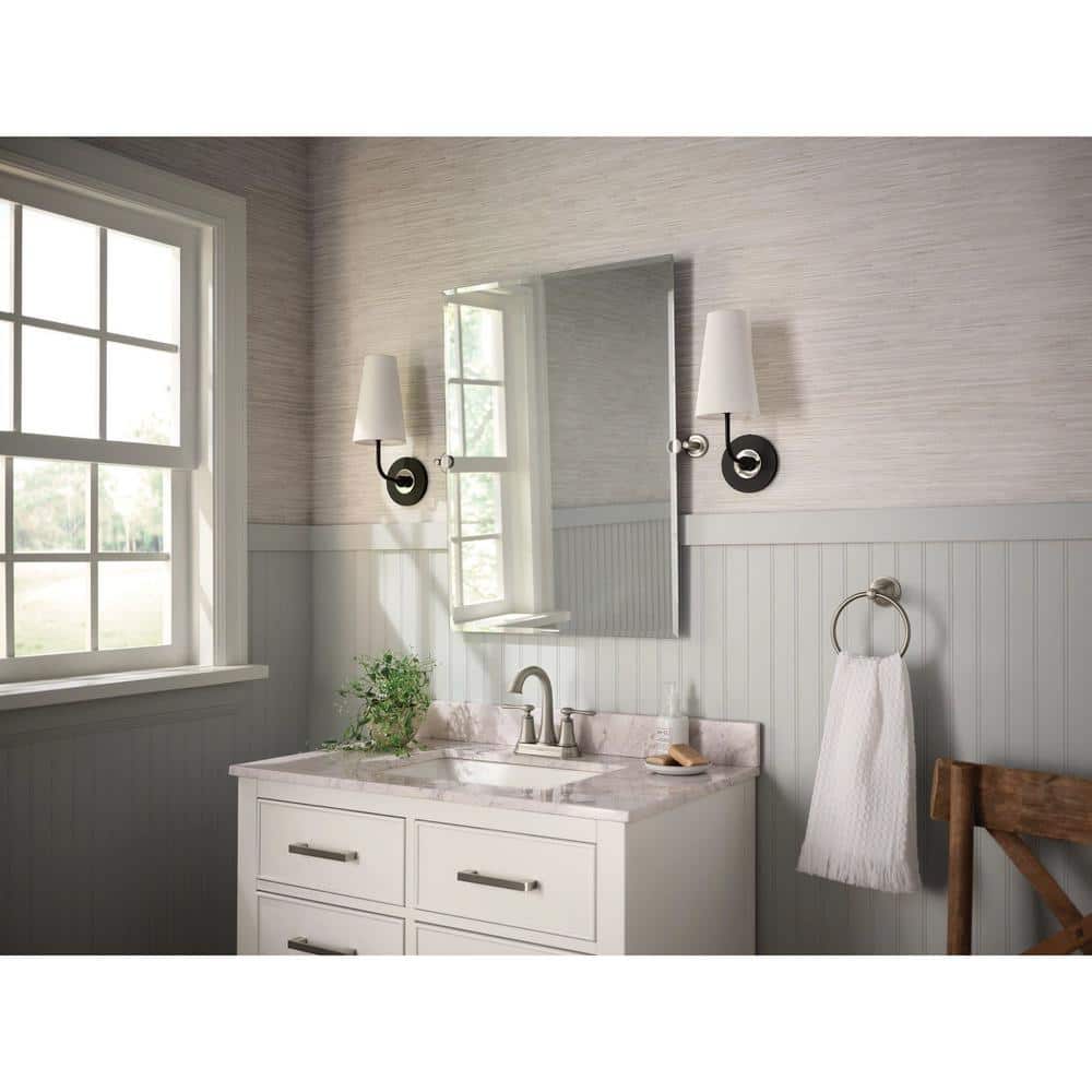 Ellicott Spot Resist Brushed Nickel 2-Handle Bathroom Faucet