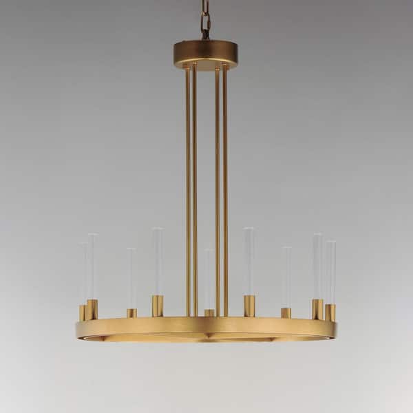 Maxim Lighting - Ovation 9-Light 24 in. Integrated LED Gold Chandelier