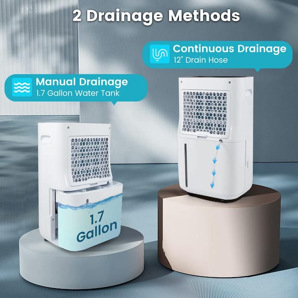 5000 Sq.Ft Dehumidifier For Basement, 80 Pints Quiet Dehumidifiers