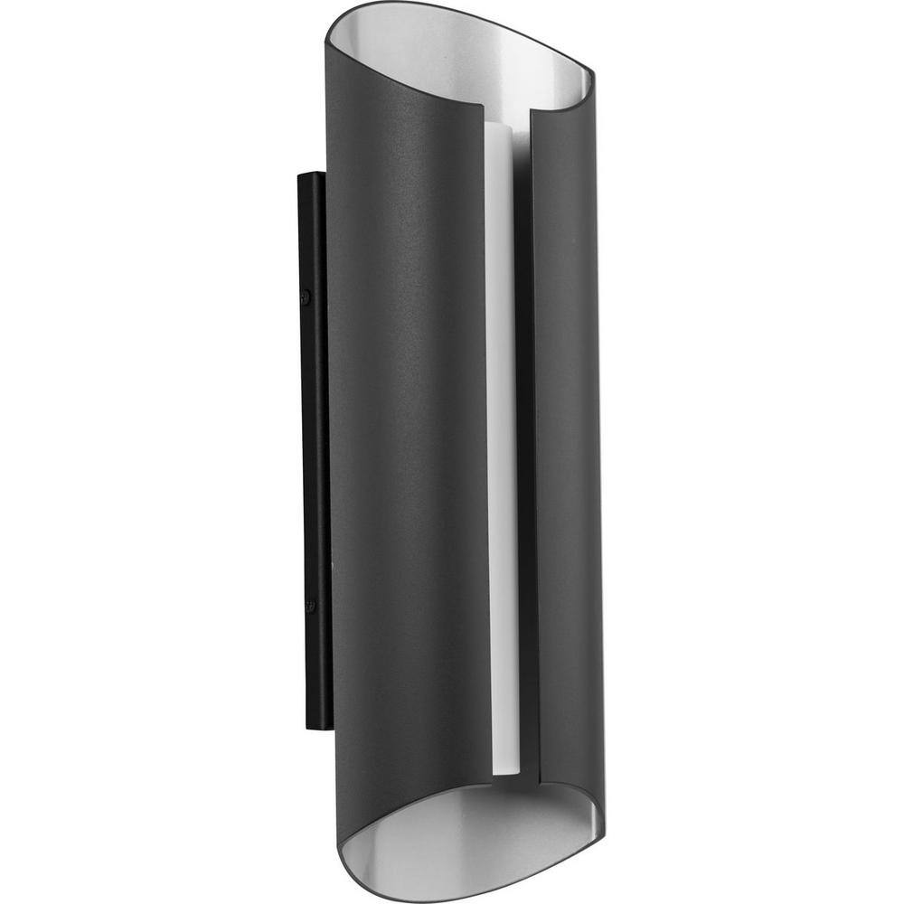 Black Aluminum 18" Dimmable LED Outdoor Wall Sconce