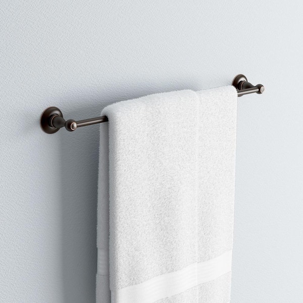 Porter 24 in. Wall Mount Towel Bar Bath Hardware Accessory in Oil Rubbed Bronze