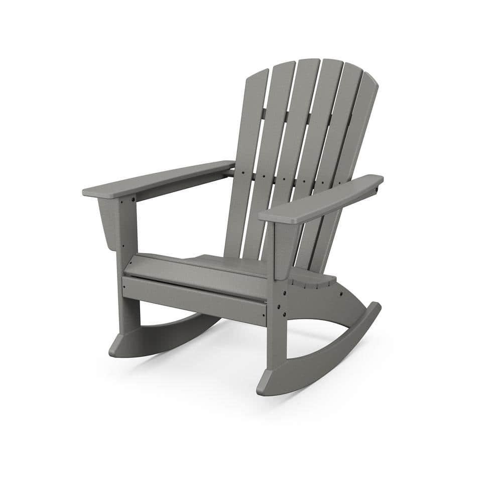 POLYWOOD Grant Park Plastic Patio Adirondack Outdoor Rocking Chair ...