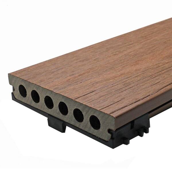 NewTechWood Deck-A-Floor Pro 13.4 sq. ft. Composite Decking Kit in Brazilian Ipe