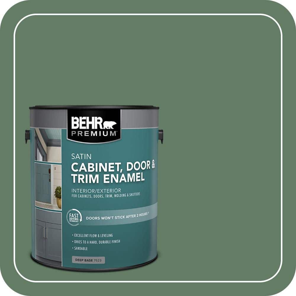 BEHR PREMIUM 1 gal. #S410-6 Greener Pastures Satin Enamel Interior