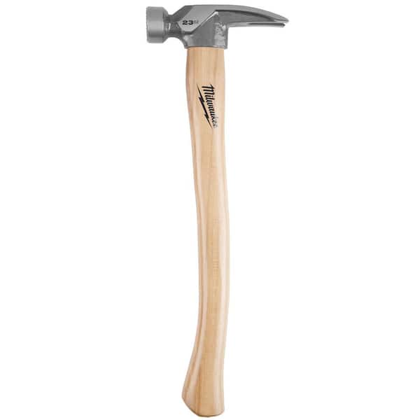 Milwaukee 23 oz. Milled Face Hickory Handle Framing Hammer 48-22