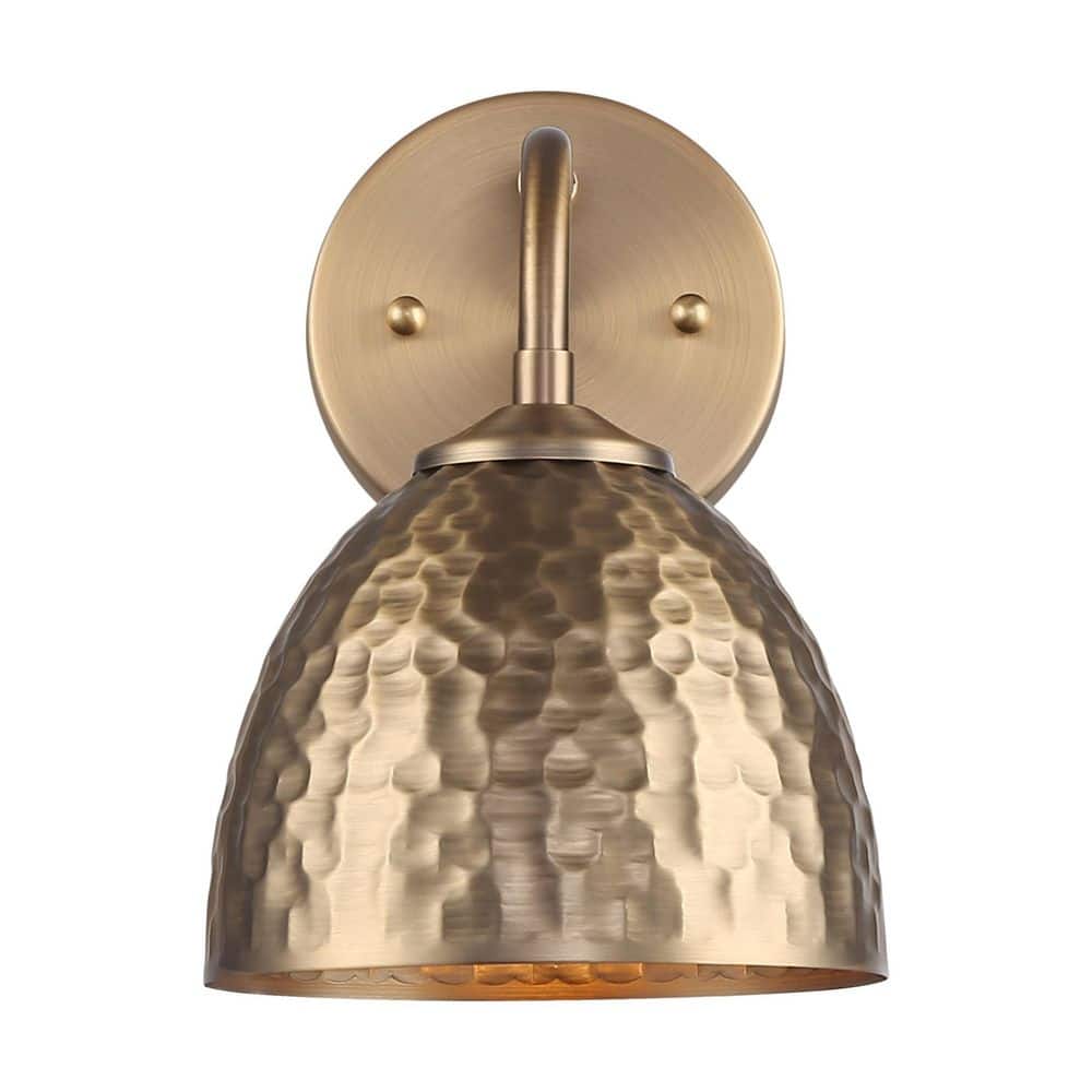 Shepard 1-Light Modern Brass Wall Sconce with Modern Brass price history on PriceWatchPro