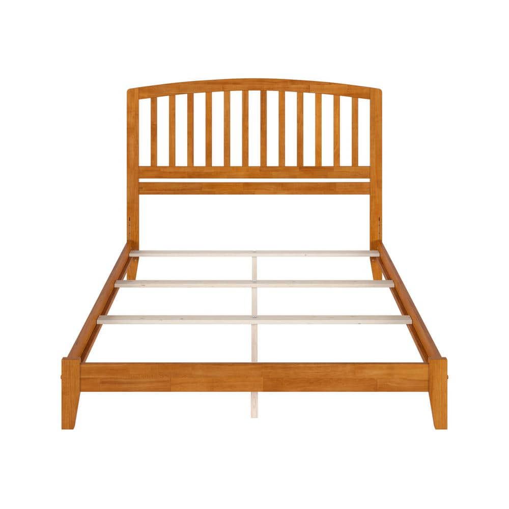 Richmond Light Toffee Solid Wood Queen Bed Frame