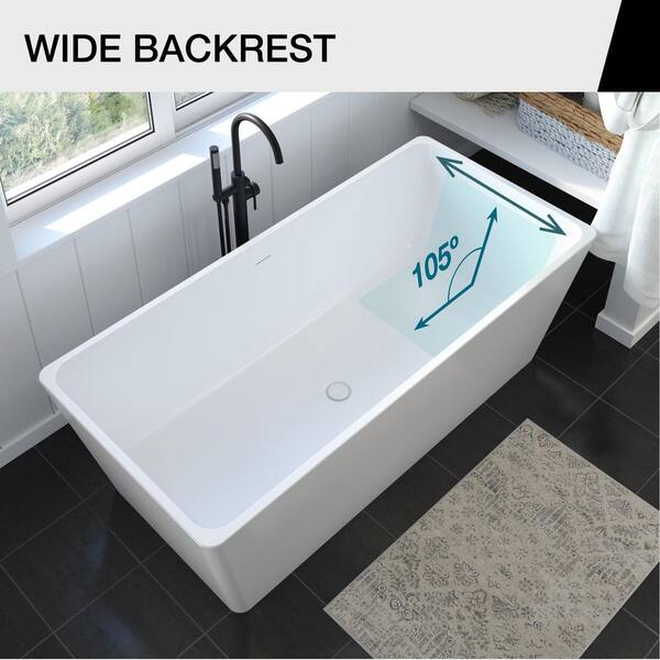 MAAX Nakuru 67 in. x 31in. Acrylic Non-Whirlpool Freestanding