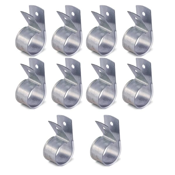 PLUMBFLEX 3/4 in. Steel Cable Clamp; Hangs Tubing, Wiring, Ropes, for PEX, Plumbing, Marine, Automobile; Galvanized (10 Pack)
