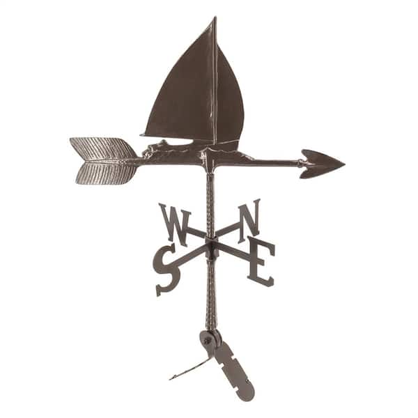 Montague Metal Products 24 in. Aluminum Sailboat Weathervane - Oil Rubbed