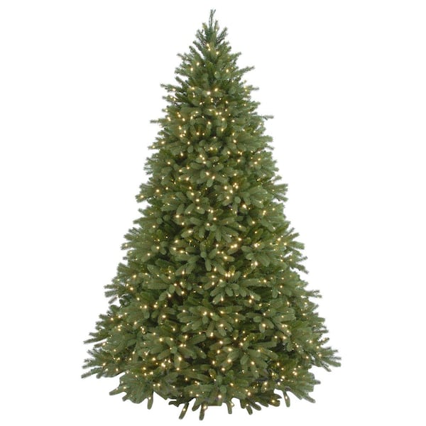 National Tree Company 7-1/2 ft. Feel Real Jersey Fraser Fir Hinged Artificial Christmas Tree with 1250 Clear Lights
