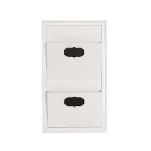 Towle Living 24 in. x 19 in. White Calendar and Cork Board Combo with  Markers and Pins 5285105 - The Home Depot