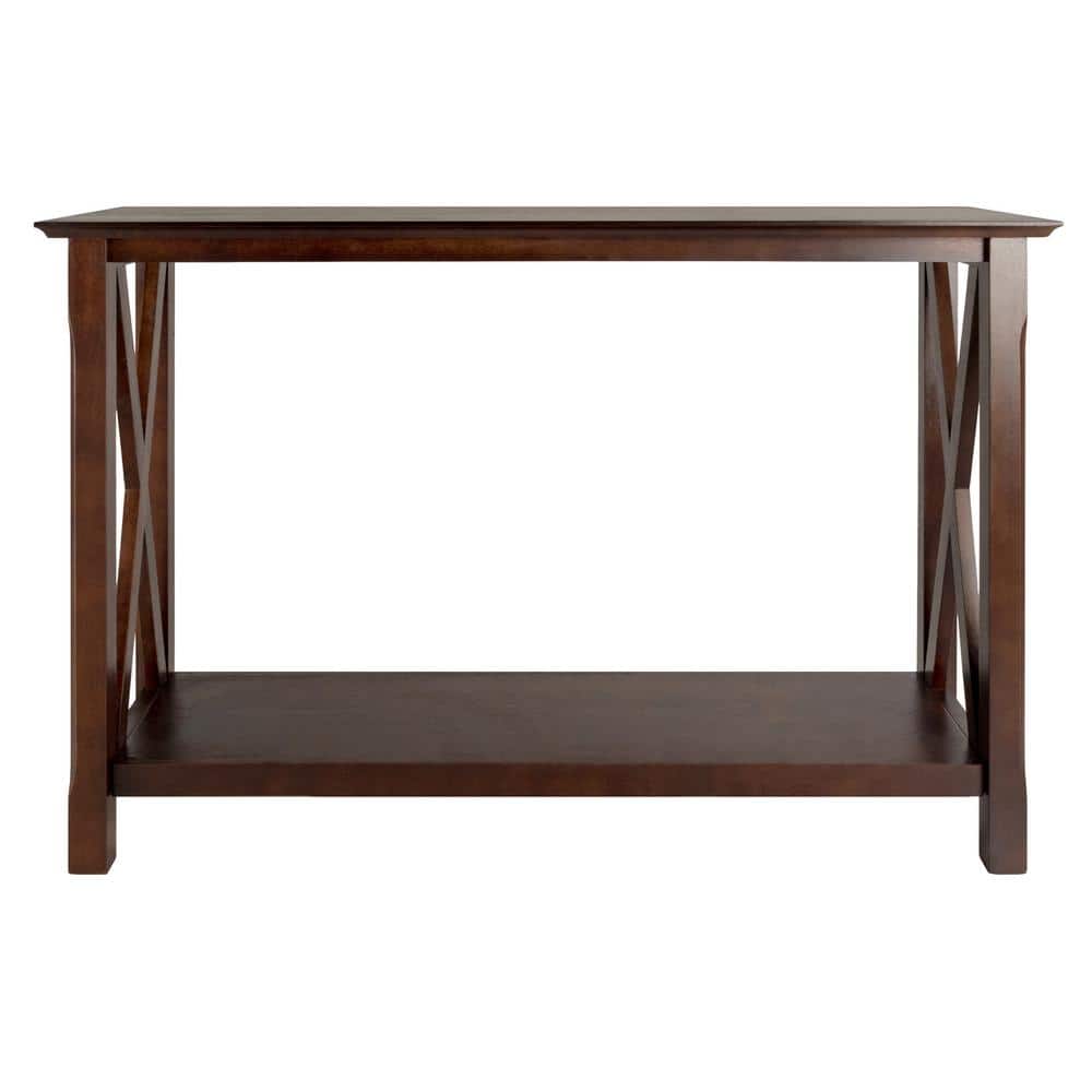 Cappuccino Elegance 45" Wood Composite Console Table with Storage