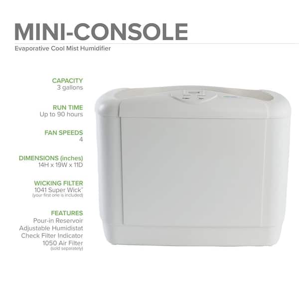 Edendirect 2.3 Gal. 753 sq. ft. Cool Mist Console Humidifier in White with  Remote Control GZYF-RY-045 - The Home Depot