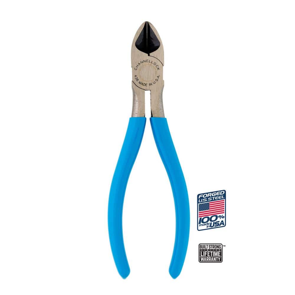 Channellock 6 in. Diag Cutting Plier, High Leverage 436 - The