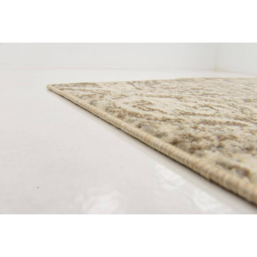 Tuareg Beige and Brown Rectangular Abstract Area Rug