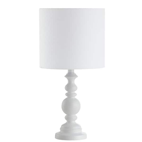 SAFAVIEH Harrington 18 in. White Curved Table Lamp with White Shade