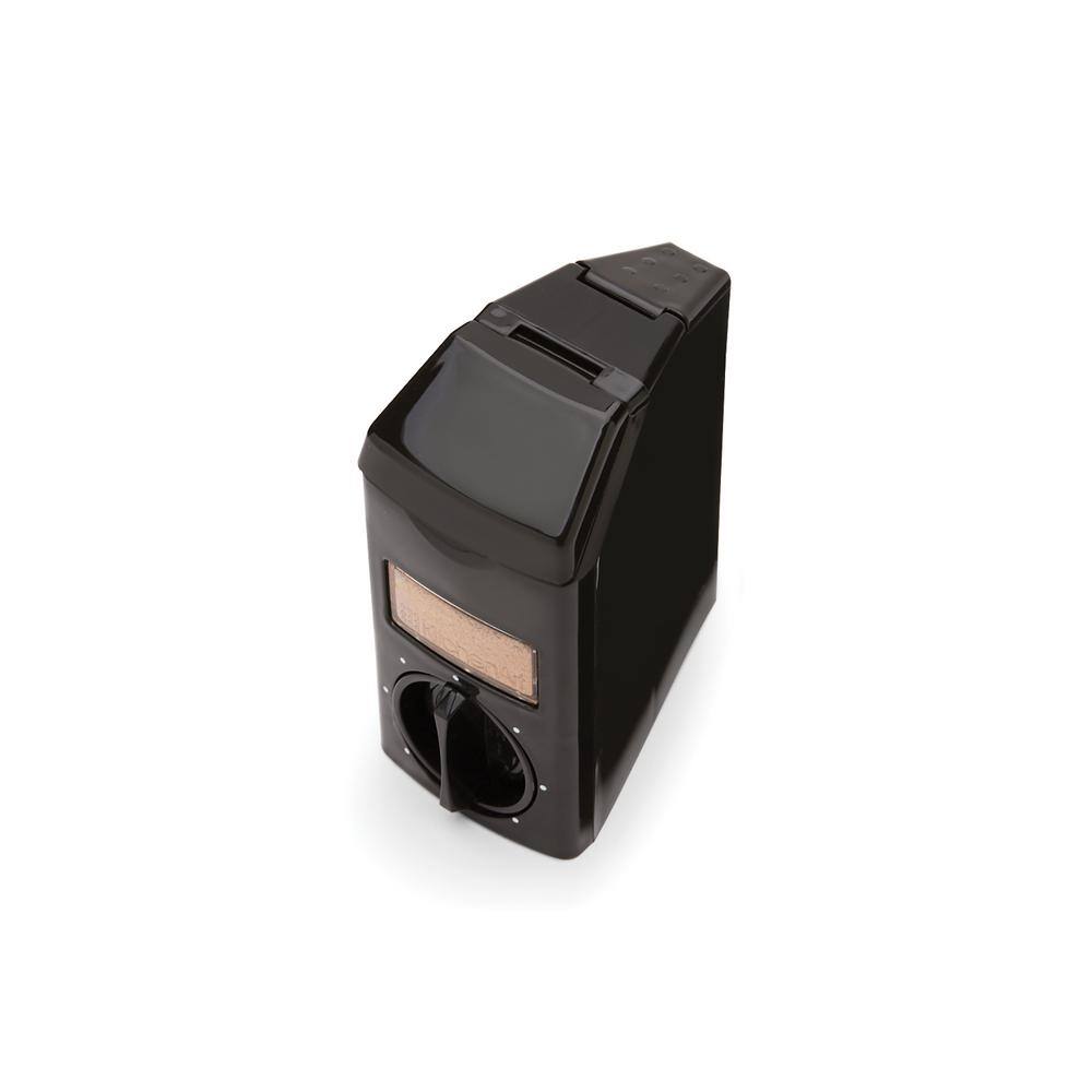 Black Revolving Countertop Spice Carousel with Auto-Measure