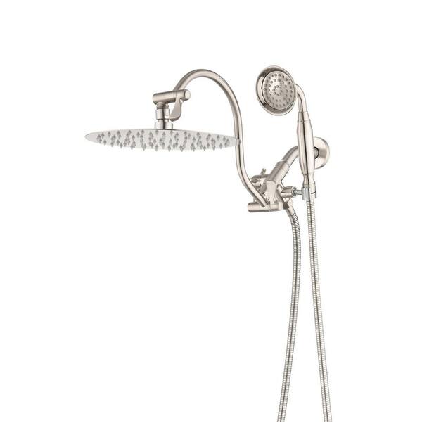thumbnail image 2 of Pfister HydroFuse 6-Function Handheld Shower Head With Hose – 2.5 GPM, Brushed Nickel Finish 2 of 4