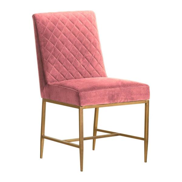 pink brass chair