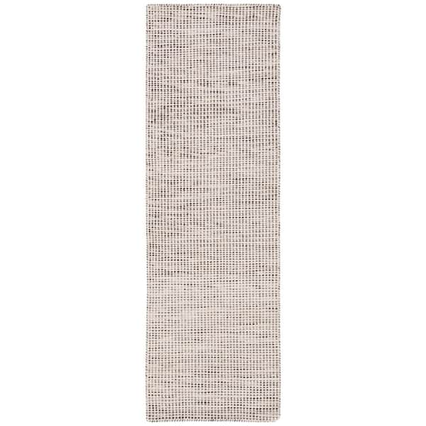 Vermont 2 ft. x 9 ft. Brown/Ivory Interlaced Runner Rug