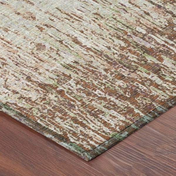 Chantille Machine Washable Indoor/Outdoor Abstract ACN2439 Paprika 2 ft. x 3 ft. Accent Rug
