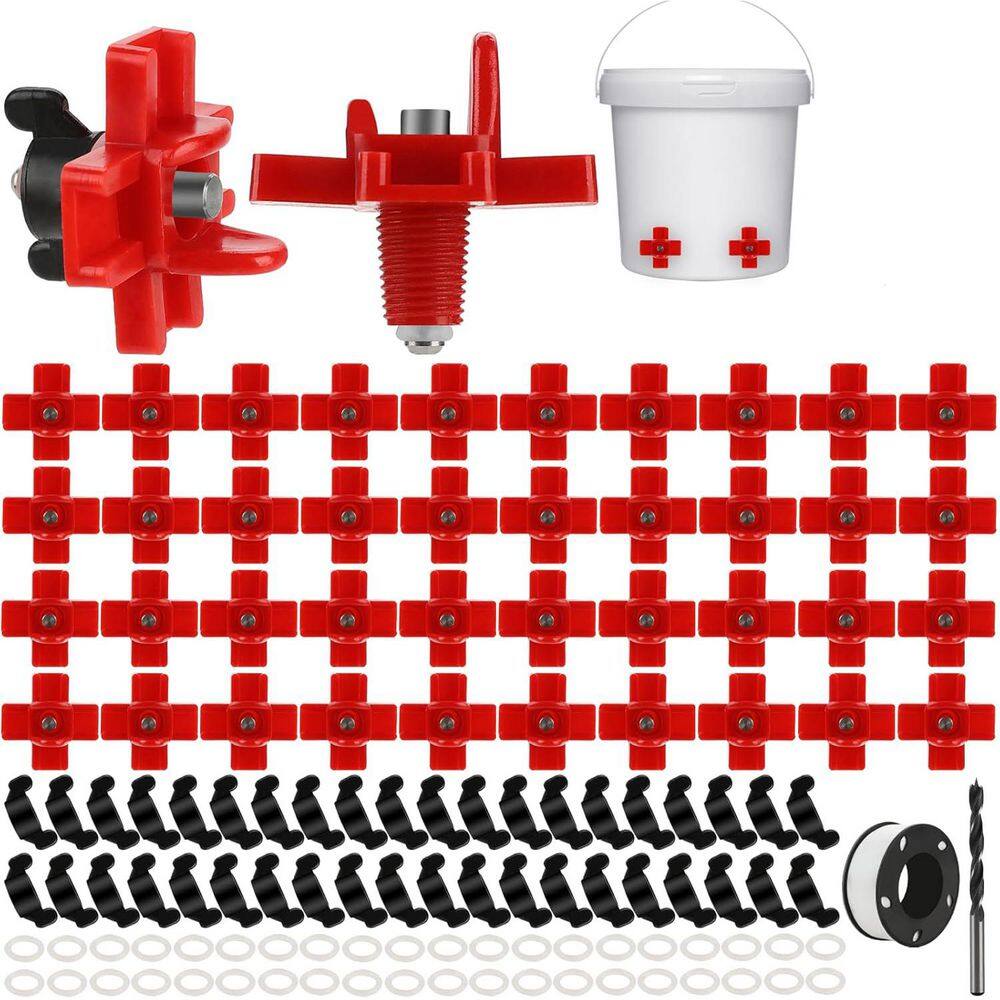 Chicken Water Nipples Automatic Poultry Drinker Non Leak Horizontal Side Mount for Poultry Coop Outdoor Use 40 Pack price history on PriceWatchPro