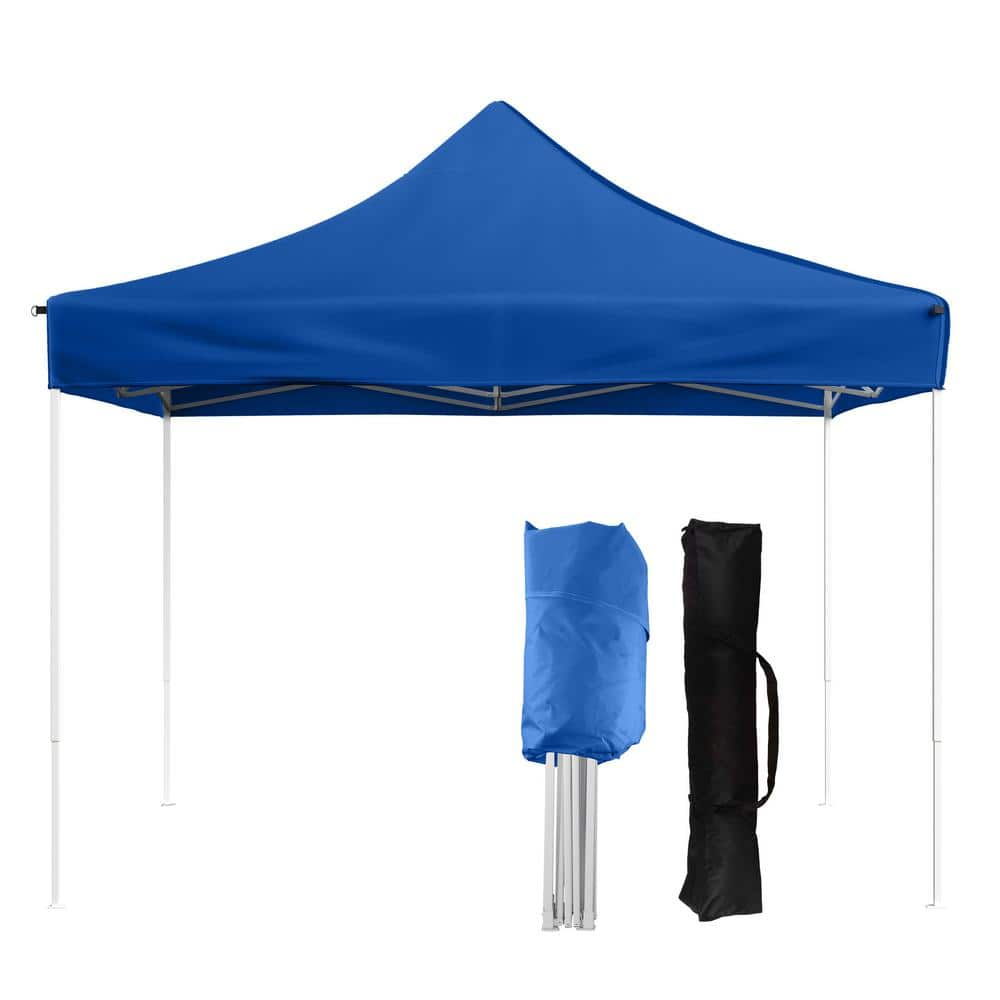 Stalwart 10 ft. x 10 ft. Canopy Tent in Blue 80 14 B The Home Depot