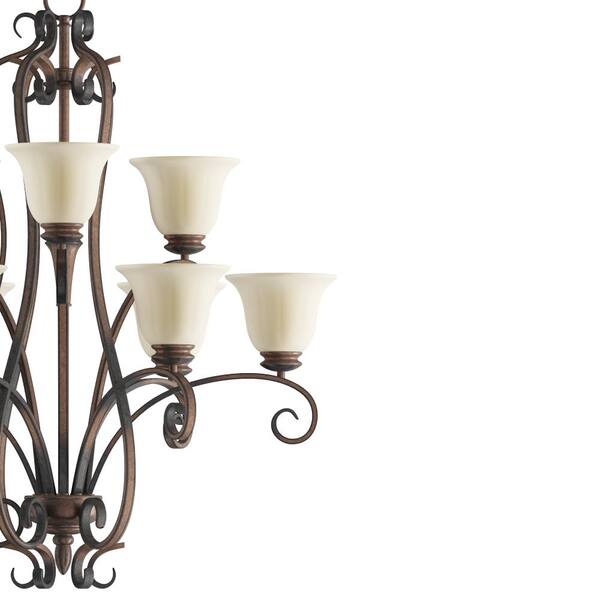 Maxim Lighting Fremont 9-Light Platinum Dusk Chandelier