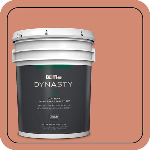 BEHR DYNASTY 5 gal. #M190-5 Fireplace Glow Semi-Gloss Enamel Exterior Stain-Blocking Paint & Primer