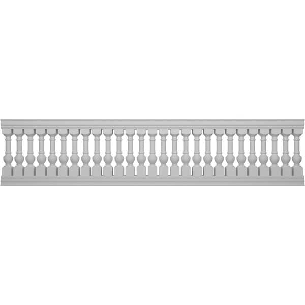 Ekena Millwork Fiberthane York Balustrade 168 in. L x 40 in. H Fiberglass Railing Kit