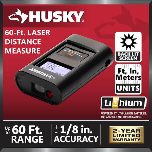 60 ft. Rechargeable Pocket Laser Distance Measuring Tool