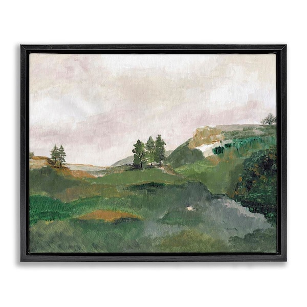 Stupell Industries View From Grandma's Window by Nikita Jariwala Black Floater Frame Nature Graphic Art Print 25 in. x 31 in.