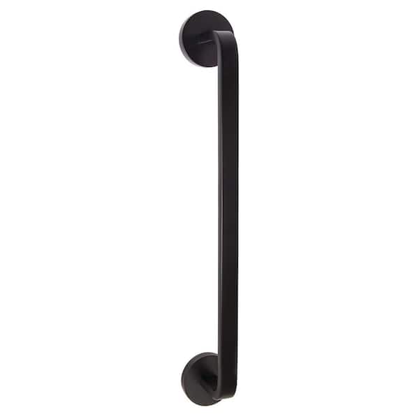 Speakman Vector 14 in. Vertical Bar Handle for Glass Shower Door in Matte Black