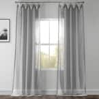 Exclusive Fabrics & Furnishings White Orchid Solid Rod Pocket Sheer ...