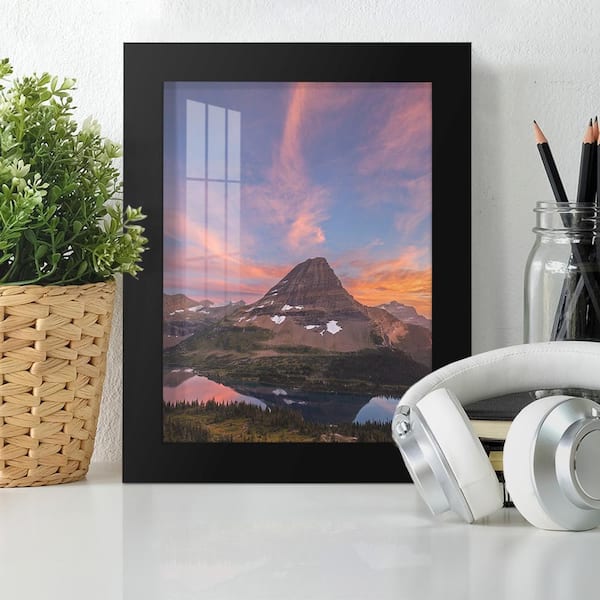 Modern 6 in. x 8 in. Black Picture Frame (Set of 2)