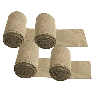 5.9 in. x 65.6 ft. Natural Burlap Tree Wrap Burlap Rolls for Gardening Tree Protector for Warmth and Moisture (4-Rolls)