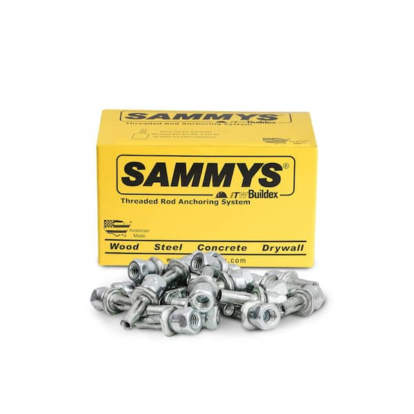 Sammys X-Press Vertical Rod Anchor Super Screw with 3/8 in. Threaded Rod  Fitting for Metal Deck (25-Pack) 8150922 - The Home Depot